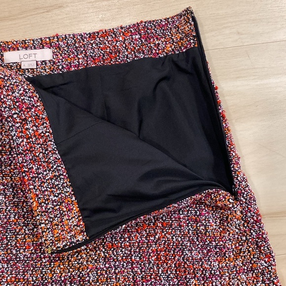 Loft Tweed Peplum Skirt Size 4 - Picture 9 of 13